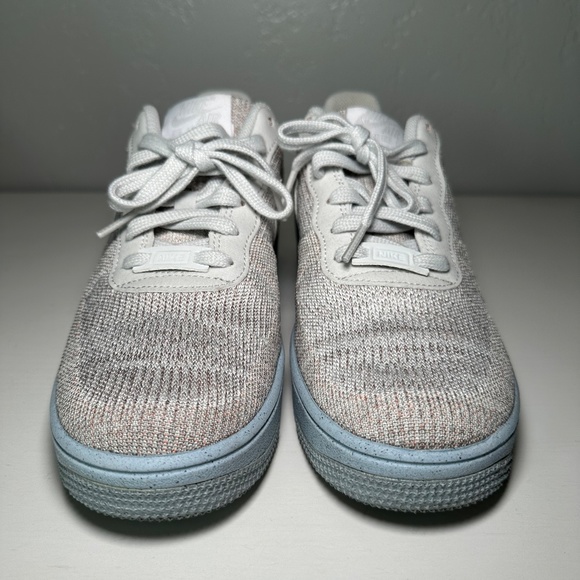 Nike Air Force 1 Crater Flyknit GS Youth 7Y White Photon Dust Sneaker - Picture 2 of 9